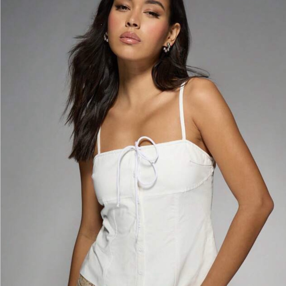 Missguided White Camisole Top